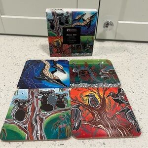 MELANIE HAVA Aboriginal Australian Art Coaster Set by MAXWELL & WILLIAMS